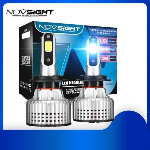 NOVSIGHT H7 Led Bulb Turbo LED H4 H11 Car Headlight Bulbs H1 Auto Lamp H3 H13 9005 9006 9007 HB3 HB4 HB5 Headlamp Fog Lights