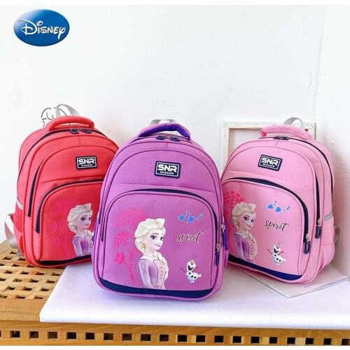 Disney Elsa Children Backpack 2020 New Kids School Bags Cartoon Frozen Princess Shoulder Bag Large Capacity Kindergarten Girls