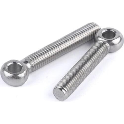 1-5pcs M5 M6 M8 M10 M12 Stainless Steel Metric Thread Wing Hinge Screw Eye Bolt Stud Articulated Anchor Bolt Fasterner