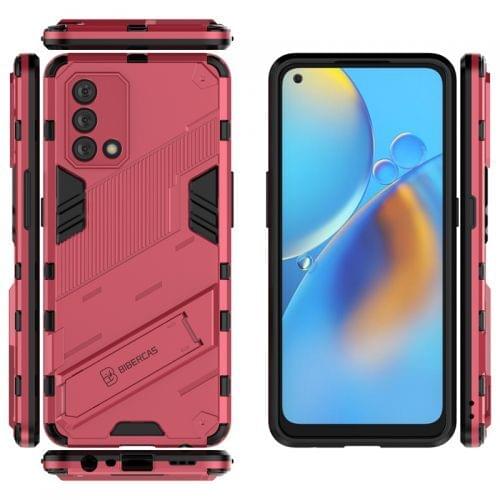For OPPO Punk Armor Cover A93 Bracket Reinforced Anti-drop Phone Case Movil F17 Realme 7 Reno 5 a32 a74 a95 narzo 20