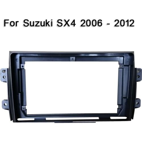 For Suzuki SX4 2006 - 2012 Car Fascias Navigation Frame Dash Kit For 9" Universal Android Multimedia Player DVD player