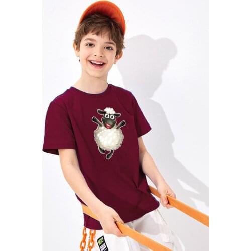 Gurban Festival Childrens T-shirt Boys and girls clothes for Kids Boy Eid al-Adha Summer cute sheep Short sleeve top tee