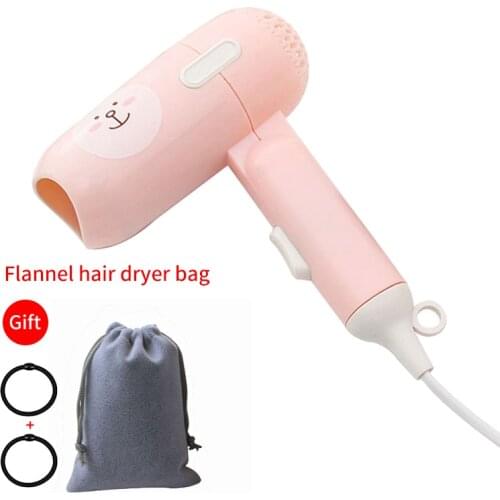 Folding Hair Dryer High Quick Dry Low Flow Low Noise Mini Hair Dryer Home Portable Hair Dryer US Plug Hair Styling Drying Suppli