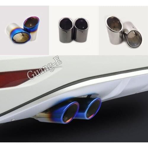 Car Cover Styling Muffler Tail Pipe Dedicate Stainless Steel Exhaust Tip For VW Volkswagen Touran L 2016 2017 2018 2019