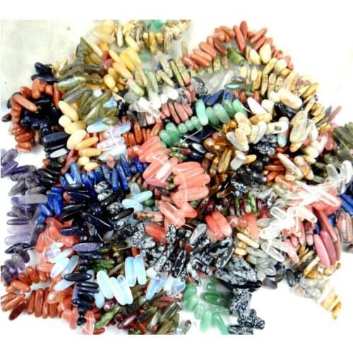 Natural stone Quartz Crystal Turquoises lapis tiger eye Beads pendant for diy Jewelry making necklace Accessorie20pcs