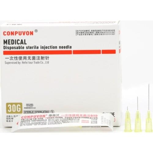 Painless small needle 13mm 4mm 25mm disposable 30G medical micro-plastic injection cosmetic sterile needle surgical tool 20pcs