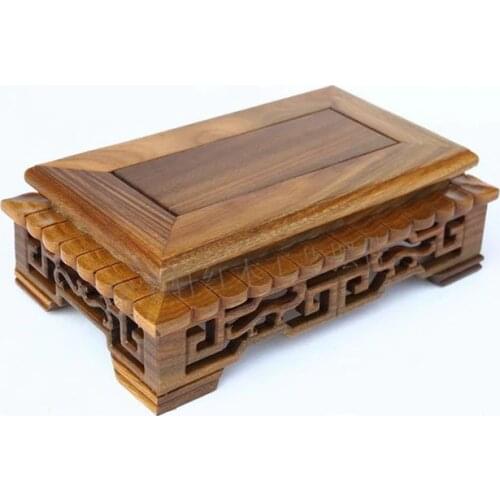 Base on The Green Sandalwood Carvings Handicraft Furnishing Articles Kettle Pot of Buddha Aquarium Household Act The Role Ofing