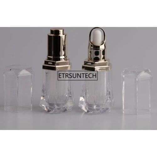 50pcs 10ml Transparent Acrylic Dropper Bottle Clear Plastic Bottle with Dropper Senior Perfume Bottle Empty Bottle F3790