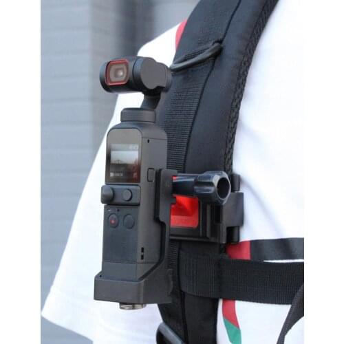 Backpack clip for Pocket 2 Camera Accessories Expansion Chest clip Bracket with Adapter Frame Case Mount Holder