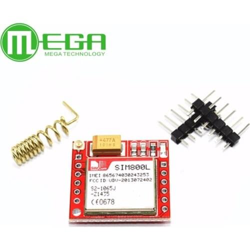 Smallest SIM800L GPRS GSM Module MicroSIM Card Core BOard Quad-band TTL Serial Port