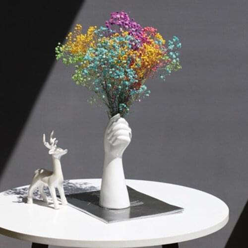 Nordic Ceramic Vase Hand Statue Art Vase Home Decoration Ceramic Flower Vase for Decoration Living Room Modern Decorative Vases