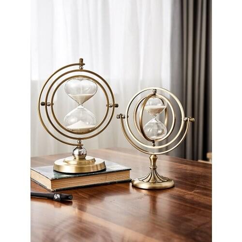 Nordic Creative Simple Sand Clock Timer Antique Shelf TV Cabinet Partition Entrance