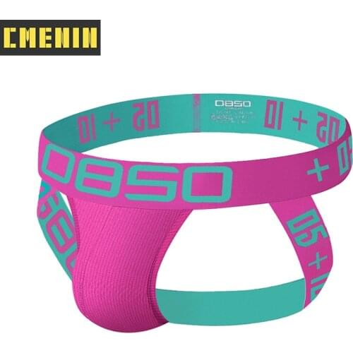 CMENIN 1Pcs Cotton Floral Hip Raise Men Underwear Thong Men Jockstraps Hot Sale Jockstrap Mens Thongs G strings Man BS3515