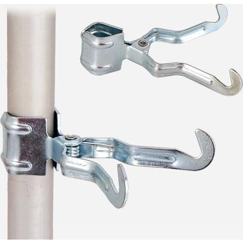 Outdoor Multi-function Metal Iron Clip Camping Tent Light Stand Hanging Hook Clamp Tent Poles Lantern Hanger Clip Accessories