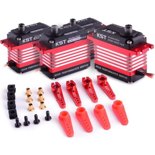 KST X20 Helicopter Brushless Servo Combo Pack X20 COMBO (Titanium Gear) 2208 x3 with 1035 x1 for 550-770 Helicopter