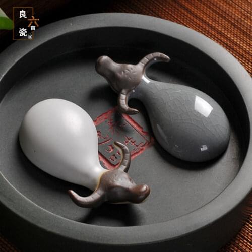 Explosive Tea Pet Ornaments Gong Fu Tea Set Accessories Warm And Pleasant Xiaoxiang Niuge Kiln Table Ornaments