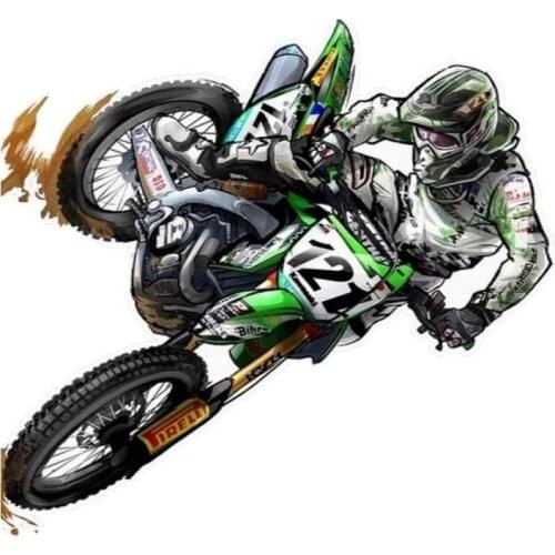 Motocross Car Sticker PVC Coloful Decals Motorcycle Accessories Sticker 15cm*14cm