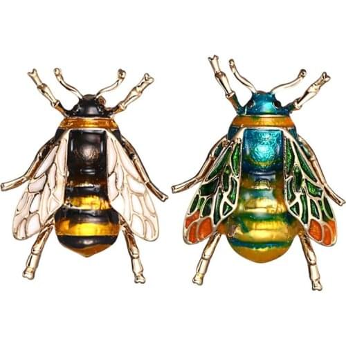 Enamel Insect Enamel Bee Brooch Pin Women Brooches Clip For Scarf Buckle Accessorry