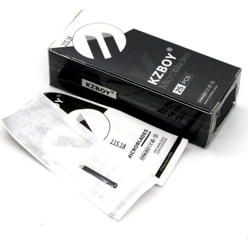 100PCS of 0.18mm Microblading Blades with Lot Number and Expiration Date for Shading/Hair Strokes