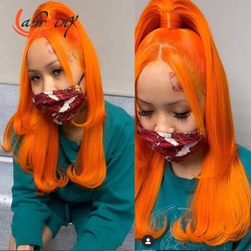 13x5 Burnt Ginger Hd Short Bob Transaprent Lace Frontal Human Hair Wigs Pre Plucked Full Orange Colored Lace Front Woman 13x6