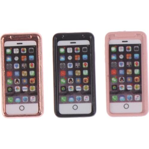 3Colors Mini Phone Dollhouse Miniature Toy 1Pcs Kitchen Living Room Accessories