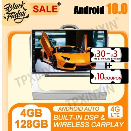 4+128G PX6 DSP Android 10.0 For Ford Focus 2007-2011 AT Full Touch Multimedia Player Auto Radio Tape Recorder GPS Navi Head Unit