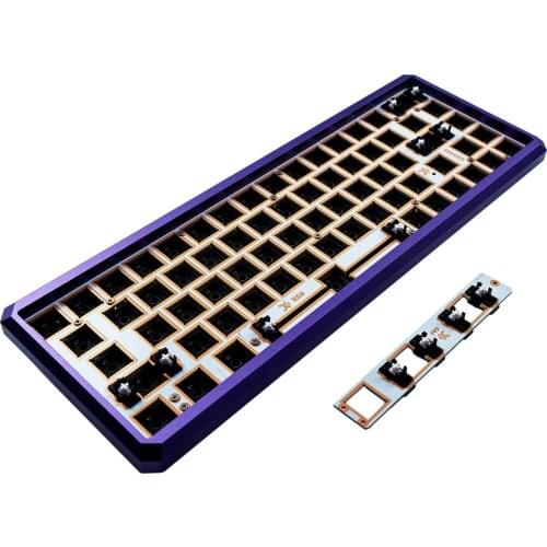 GK68 GK68x GK68xs RGB Hot Swap Programmable Bluetooth Wired CNC Case PCB Plate Cherry MX Keyboard DIY Kit Replacable Space