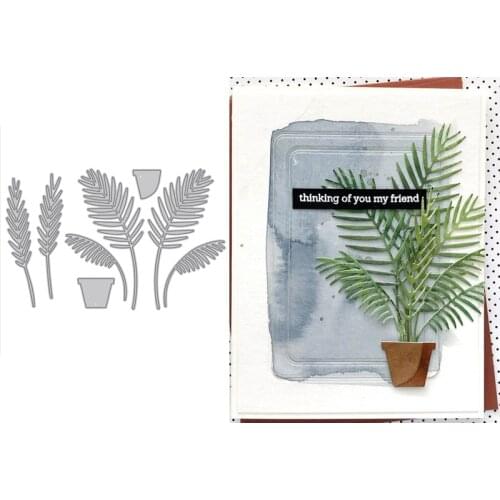 Special Parlor Palm Plant Metal Cutting Dies Scrapbooking Album Paper DIY Cards Crafts Embossing Dies New 2020