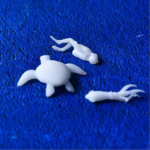 2021 New 3 pcs/lot Different style Resin mini Turtle diver material epoxy mold makeing jewelry filling for DIY jewelry