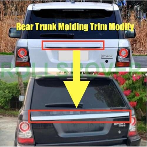 ROLLSROVER Rear Trunk Chrome Molding Trim For Range Rover Sport 2006-2012 Car Styling