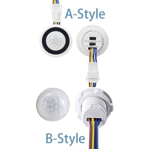 Infrared Human Body Sensor Lamp LED Adjustable Delay Mini PIR Corridor Night Lights for Basements Warehouses Decoration Lighting