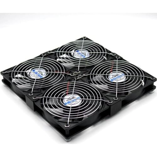 120mm multi-fan combination, USB silent cooling fan, with metal mesh and silicone pad, suitable for laptop/router /DVR /PS3