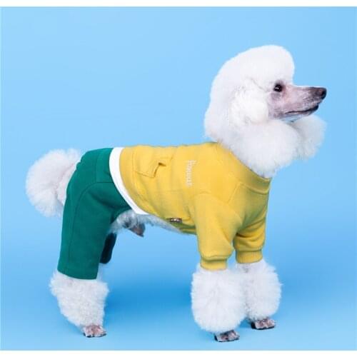 Dog Jumpsuit Winter Warm Four Legs Costume Cute Warm Chihuahua Autumn Clothes Sleepingwear For Pet