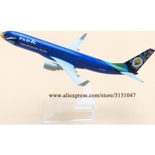 16cm Air Thailand Thai Blue Nok Boeing 737 B737 Airlines Plane Model Alloy Metal Diecast Model Airplane Aircraft Airways Gift