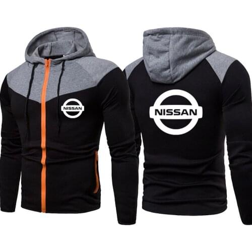2021 Hooded sweatshirt cotton Nissan car logo print Men Hooded Jacket Hot sale cotton trend men clothing Men jackets top