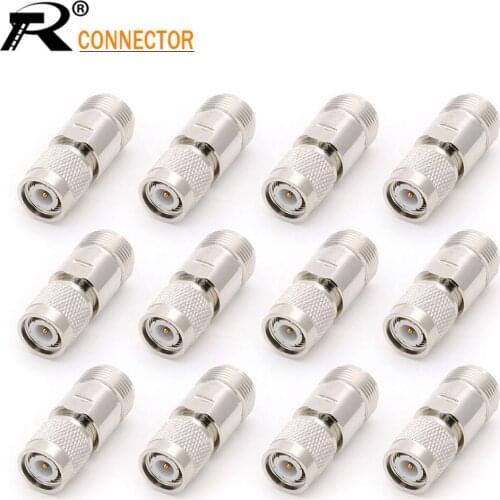 N Female to TNC Male Connector N to TNC RF Adapter for WiFi Router Radios Adapter 12/50/100pcs