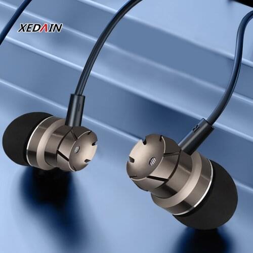 Sport Headsets Bass Wired In Ear Phones Key control Head phones with Mic Music Earphones for mobile Phone Computer PC