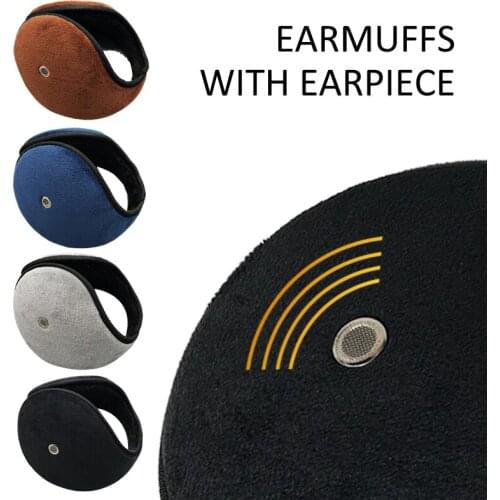 New Solid Color Earmuffs With Earpiece Thick Plush Soft Ladies Warm Autumn And Winter Comfort Ski Men Unisex 4 Colors