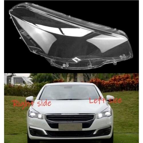 Car Headlamp Lens For Peugeot 508 2015 2016 Car Headlight cover Headlamp Lens Auto Shell Cover
