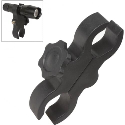 Plastic Durable & Adjustable Bike Torch Flashlight Mount Barrel Clamp