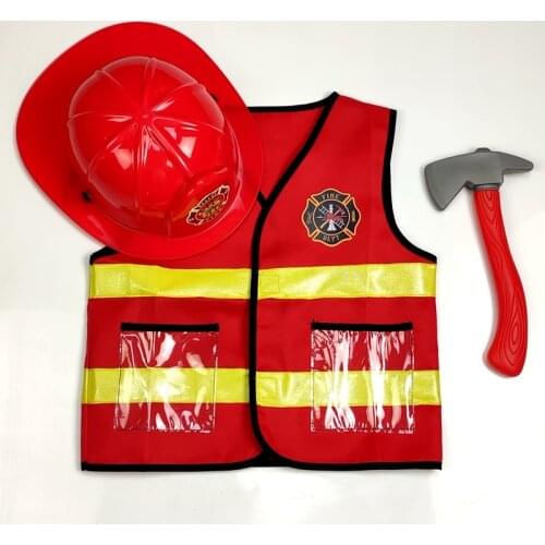 Firefighter Uniform Cosplay Little Fireman Child Halloween Costume purim costume