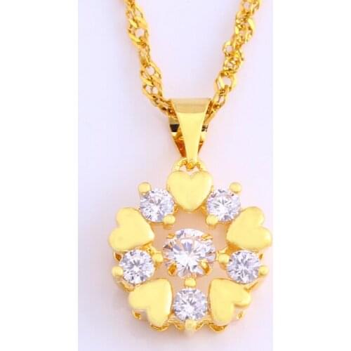 Luxury Fansheng Creative Pendant Necklace Womens Copper Jewelry Zircon Inlay