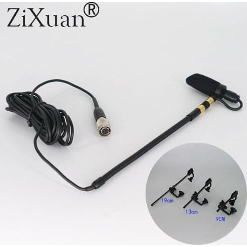 Saxophone Violin Trumpet Instrument Big Musical Condenser Microphone 4Pin Connector For Audio Technica Wireless System