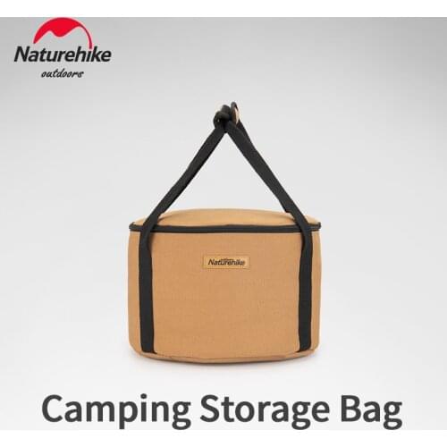 Naturehike 13.7L Ultralight Travel Storage Bag Outdoor Portable Big Capacity 600D Sundries Bucket Picnic Equipment Box Camping