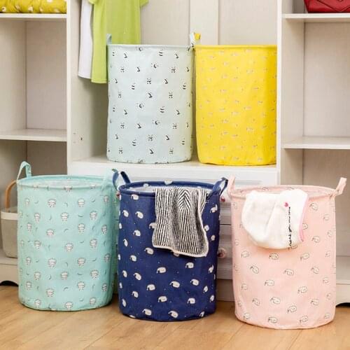 Waterproof Clothing Laundry Basket Bag Folding Laundry Basket Large Capacity Clothes Storage Bag Children Toys Storage Buckets