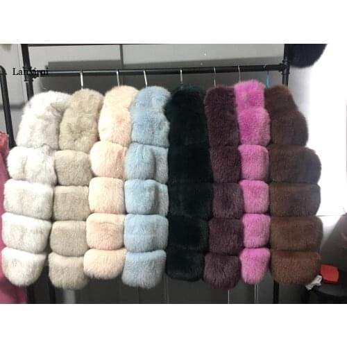 Winter Women High Quality Faux Rabbit Fur Coat Luxury Fur Coat Loose Lapel OverCoat Thick Warm Plus Size Female Plush Coats