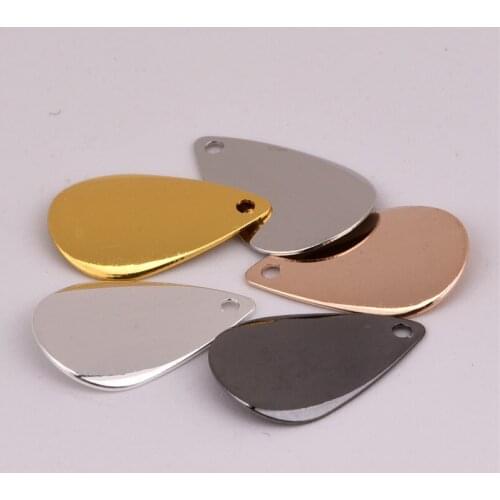 30 pieces 15 * 9mm smooth arched single hole water drop copper pendant hand work material diy handmade retro jewelry accessories