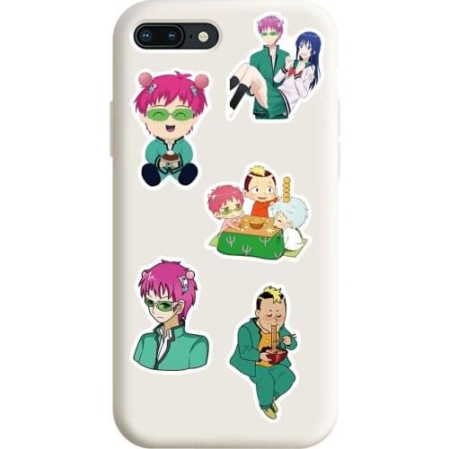 Cartoon Saiki Kusuo No Sai-Nan Stickers 50pcs Anime Figure Kaidou Shun Luggage Laptop Phone Waterproof Decals DIY Decoration Toy