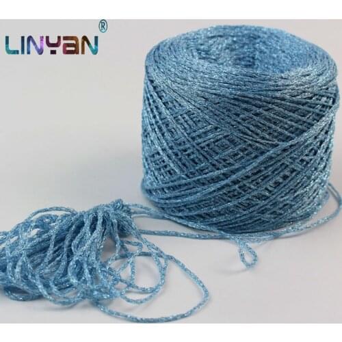 500g Colorful METALLIC YARN Mercerization threads Cotton yarn for crochet Thread yarn for knitting tape yarn wholesale zl59