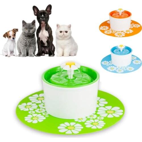 Mewoofun Automatic Water Bowl Cat Water Fountain Dog Drinking Dispenser Pet USB Super Quiet Drinker Auto Feeder With Mat